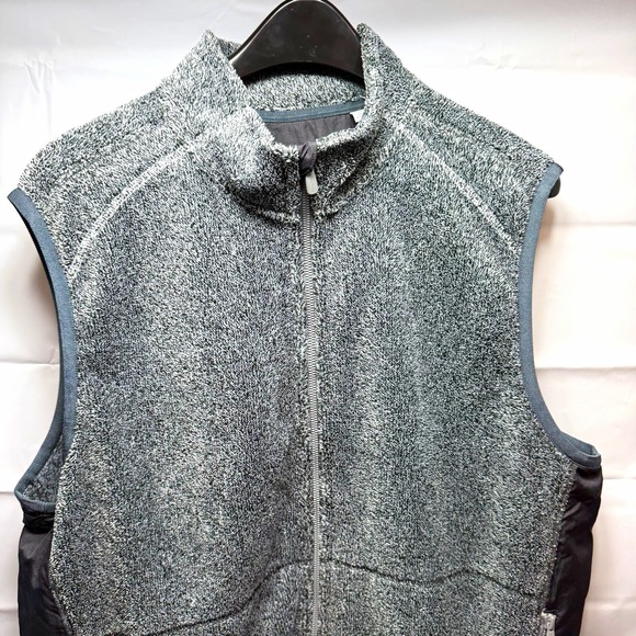 Tommy Bahama Other - Tommy Bahama Cascade Cozy Fleece Vest Mens Large L Gray Full Zip Jacket ST226116